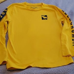 Abercrombie kids yellow shirt 7/8